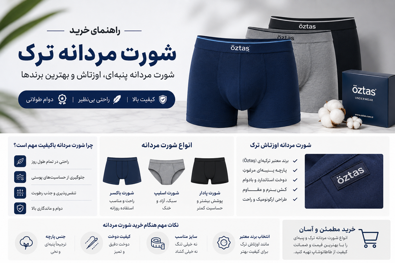 راهنمای خرید شورت مردانه ترک؛ چگونه یک شورت مردانه باکیفیت انتخاب کنیم؟